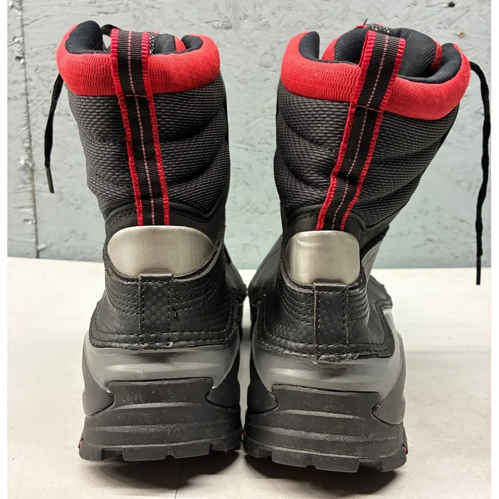 Columbia Bugaboot Plus II Boots Men's 10.5 Black Red Omni Heat Waterproof